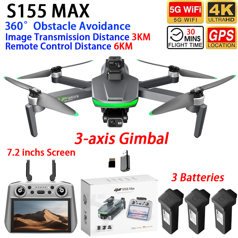 Drone Gps Mount - S155 MAXドローン GPS WIFI 3KM FPV