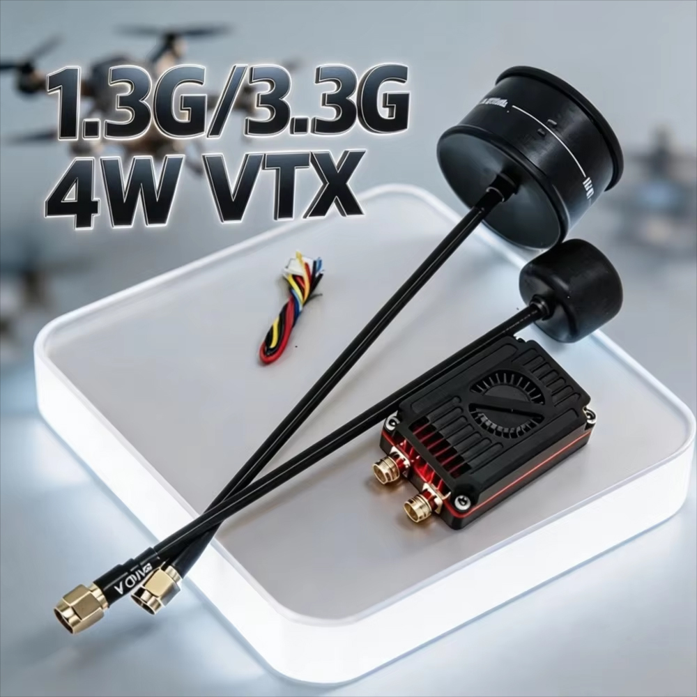 Drone Transmitter - Rushfpv Rush 1.3G/3.3G 4W 7-30V デュアルバンドFPVビデオトランスミッター/VTX