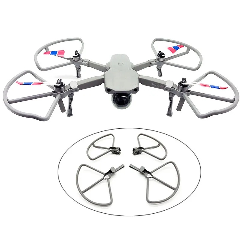 Drone Propeller Guard - DJI Mavic Air 2用プロペラガード、高さ調整可能な着陸装置付きドローン保護カバーアクセサリー