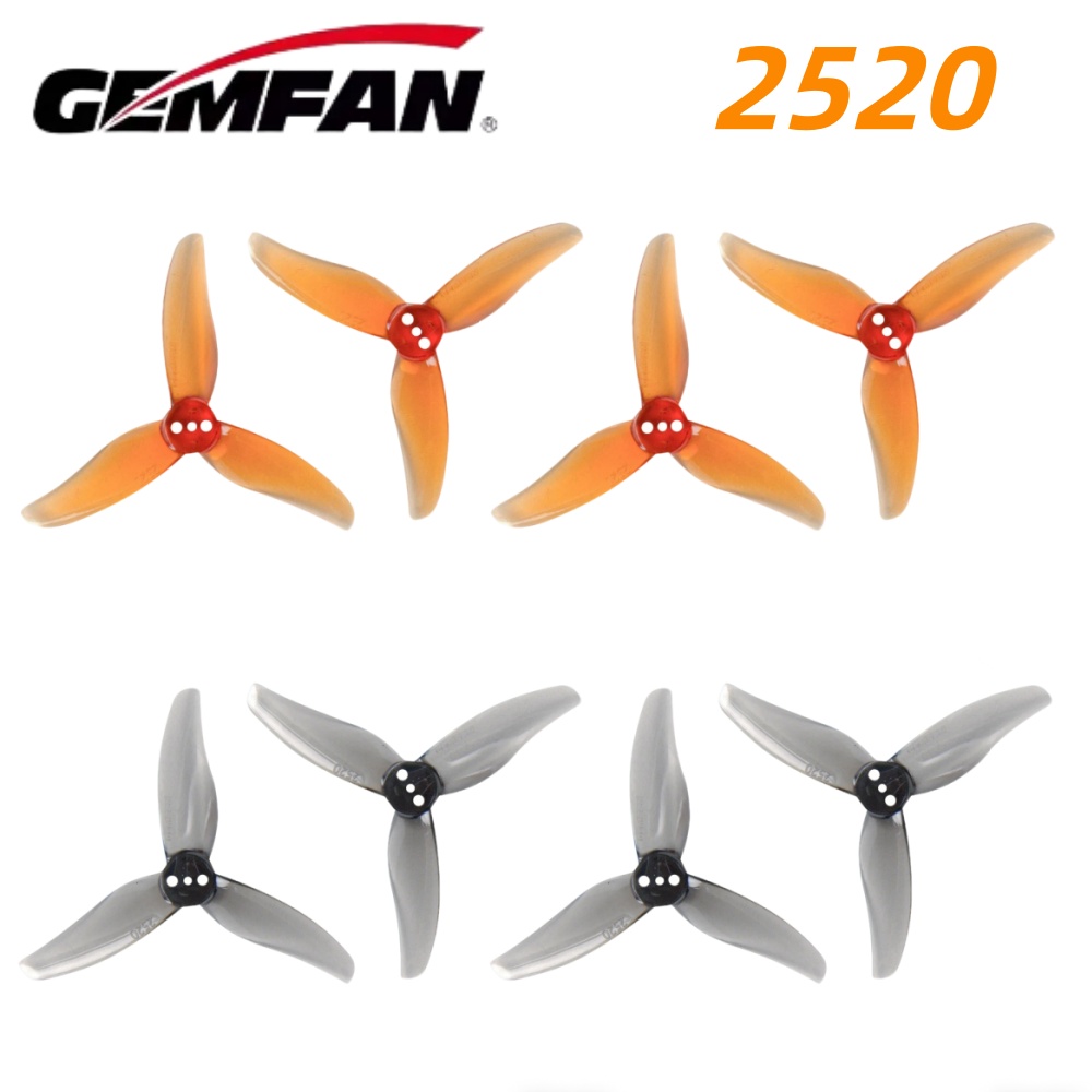 4ペア Gemfan Hurricane 2520 2.5X - Drone Motor のレビューと価格