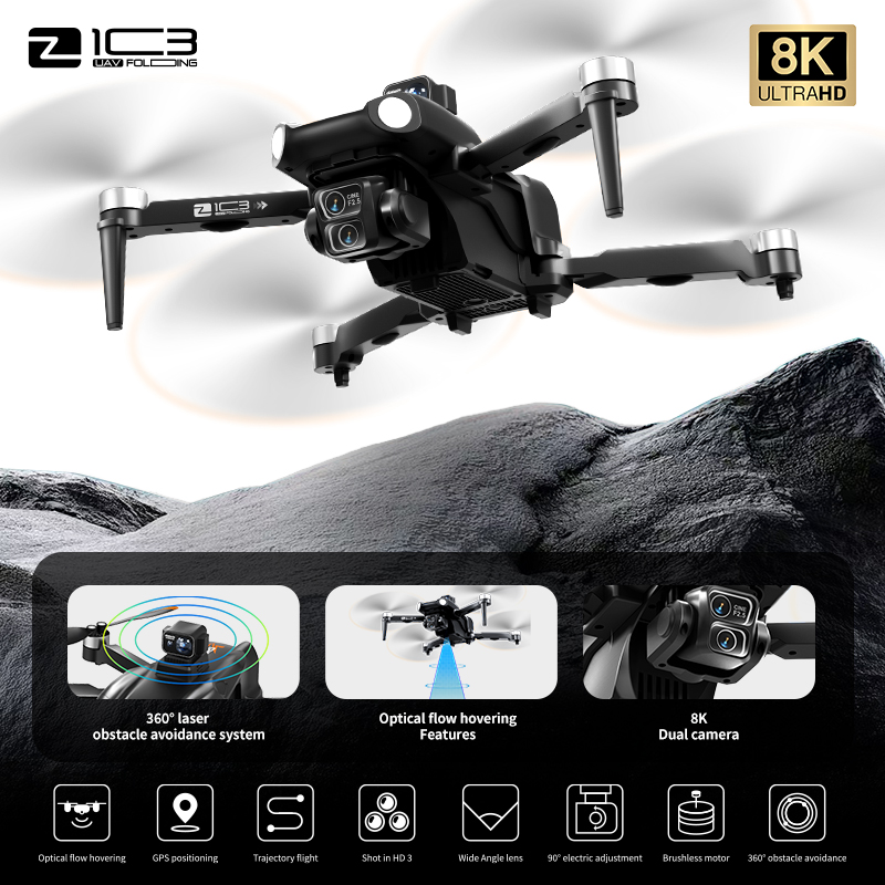 Z103 ウルトラドローン プロフェッショナル 8K 4軸レ - Drone Gps Mount のレビューと価格