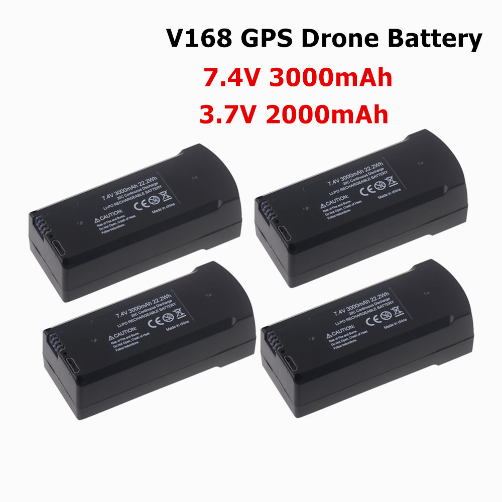 7.4V 3000mAh バッテリー V198 V168 プ - Eachine Drone E58 のレビューと価格