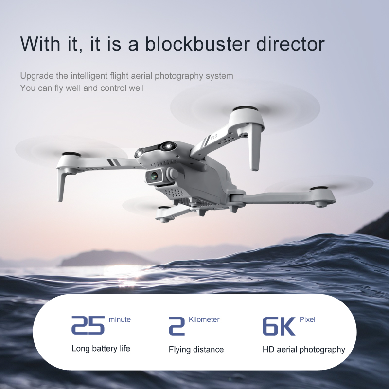 F10 rcヘリコプター,4k/6k hdスマートフォン,デ - Drone Gps Mount のレビューと価格